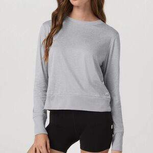 Vuori | Daydream Crew T-Shirt In Light Heather Grey Size XXS